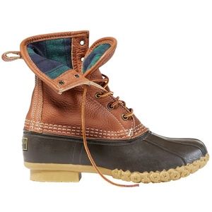 Bean boots 8” tumbled leather chamois lined